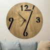 Štýlové drevené hodiny na stenu - LineArt