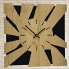 Dizajnové nástenné hodiny z dreva - Geometric