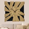 Dizajnové nástenné hodiny z dreva - Geometric