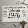 Drevená narodeninová tabuľka – Veterán