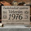 Drevená narodeninová tabuľka – Veterán