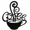 Drevená dekorácia na stenu - Kaffe