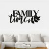 Drevená dekorácia na stenu - Family time