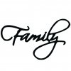 Drevené nápisy na stenu - Family