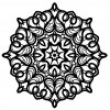 Drevená mandala na stenu - Round Ornament