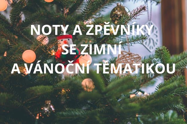 Nabídka zboží s vánoční tématikou v Hudebninách kMusic.cz. Noty, zpěvníky, hudební nástroje.