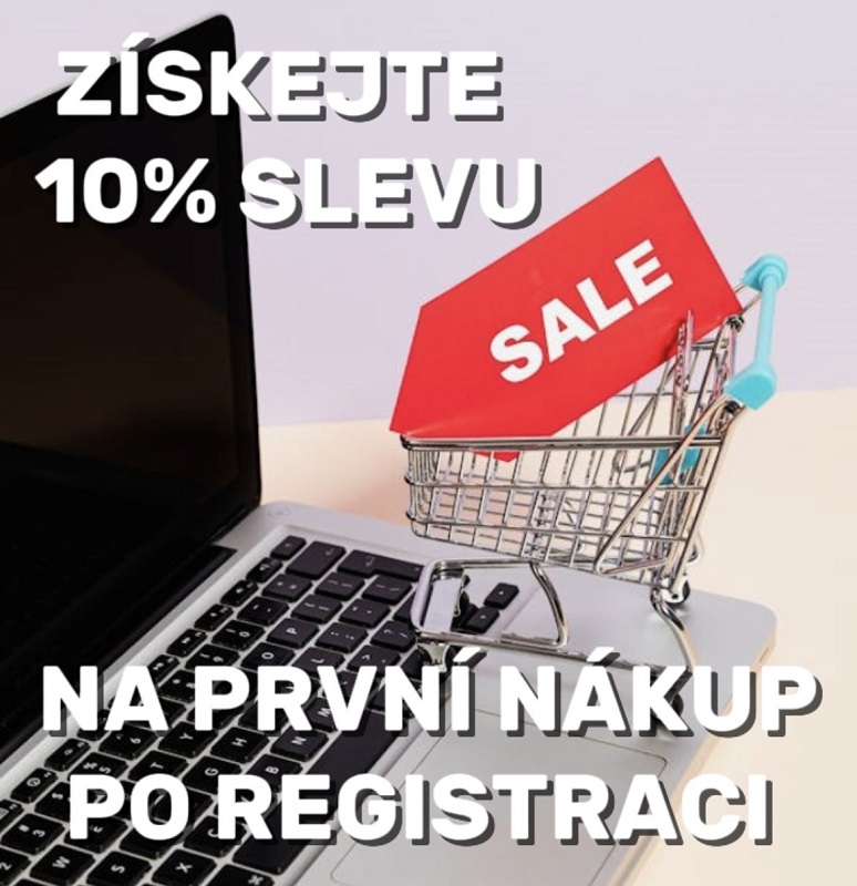Noteboack s nápisem, sleva 10% na první nákup po registraci na Hudebninách kMusic.cz