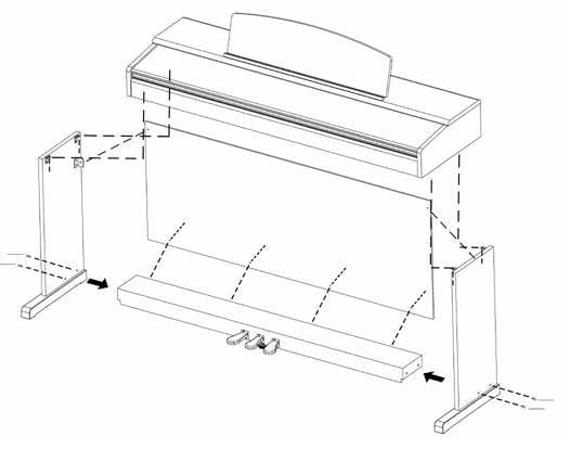 Montáž digitálního piana