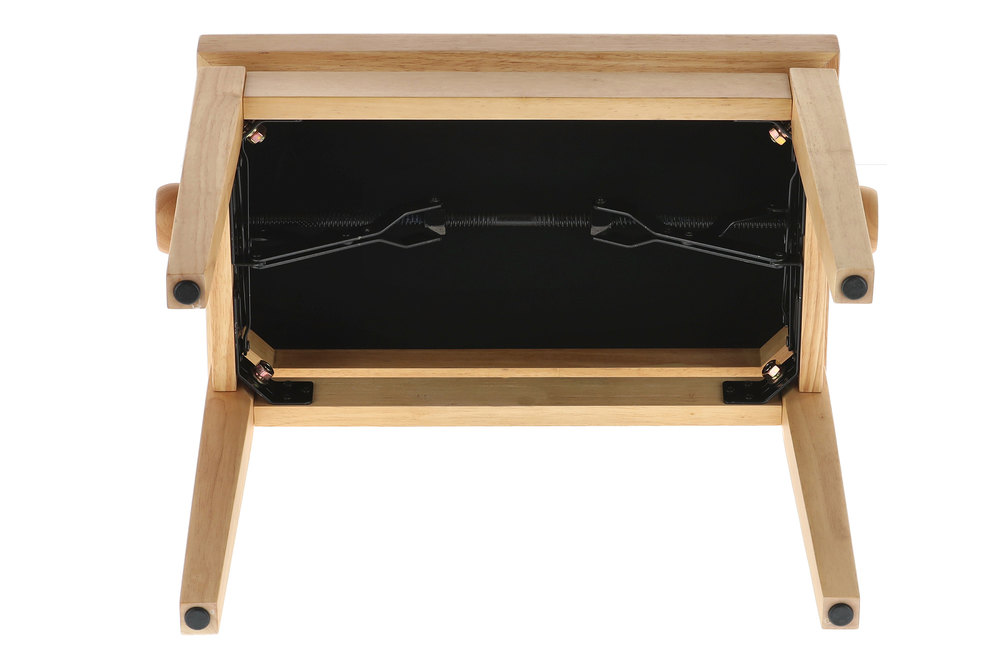 Stolička ke klavíru dub mat z masivního dřeva, pevná konstrukce.