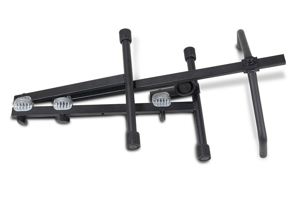 Složený kovový stojan na čelo.