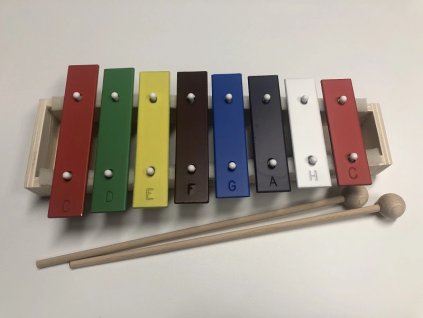 vyr 1981 Zvonkohra 8 kamenu 2 palicky Hudebniny kMusic cz