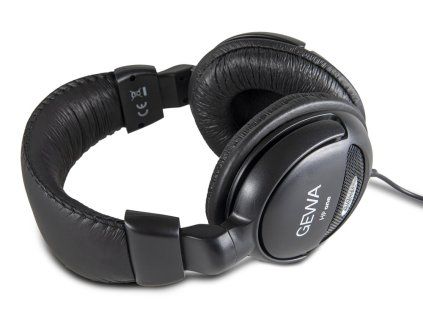 Dynamická stereo sluchátka Gewa HP one – černá, kabel 4 m