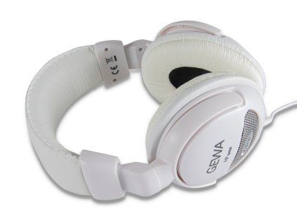 Dynamická stereo sluchátka Gewa HP one – bílá, kabel 4 m