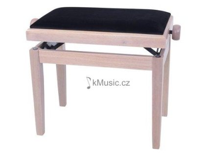 vyr 2127 Zidle ke klaviru Delux White ash bily jasan