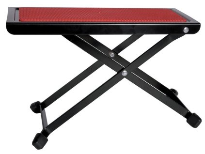 kytarová stolička červená