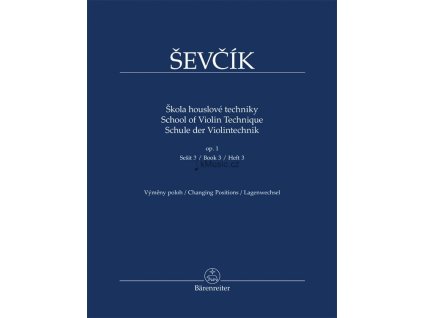 vyr 2260 Sevcik Otakar Skola houslove techniky op 1 Sesit 3 vymeny poloh