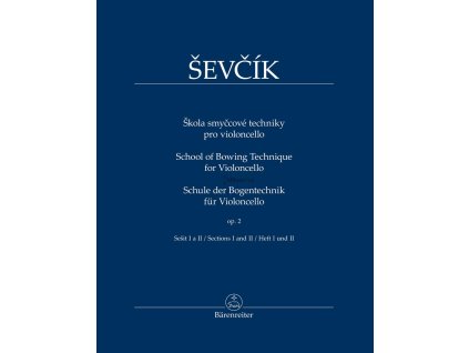 vyr 2261 Skola smyccove techniky pro violoncello Sevcik sesit 1 a 2