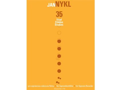vyr 2426 35 etud pro sopranovou zobcovou fletnu pro pricnou fletnu pro jine dechove nastroje Jan Nykl Hudebniny kMusic cz