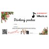 Vánoční dárkový poukaz do Hudebnin kMusic.cz - různé hodnoty (Varianta v hodnotě 1 000 Kč)