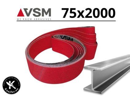 Bande abrasive VSM XK870X 75x2000