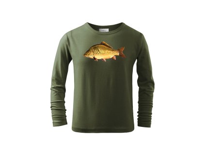 Rybářské Tričko dětské dlouhý rukáv Kapr bp
