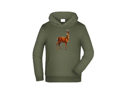 Myslivecká Mikina dětská Srnec bp (Velikost 7-8let/128cm)