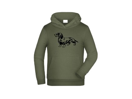 Myslivecká Mikina dětská Jezevcik 1 (Velikost 9-10let/140cm)