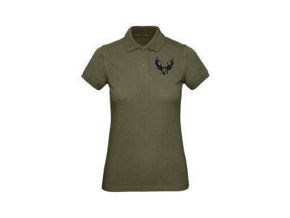 Myslivecké Polo dámské Jelen malý (Velikost XXL)
