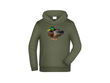 Myslivecká Mikina dětská Kachna bp (Velikost 9-10let/140cm)