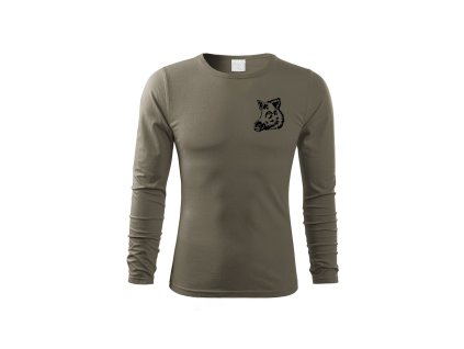 Myslivecké Tričko Divočák dlouhý rukáv (Velikost XS)