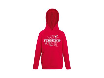 Rybářská Mikina dětská Štika (Velikost 9-10let/140cm)