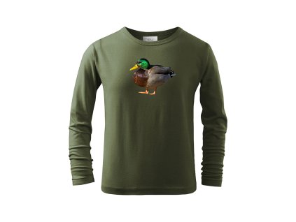 Myslivecké Tričko dlouhý rukáv kachna bp (Velikost 158cm(12let))