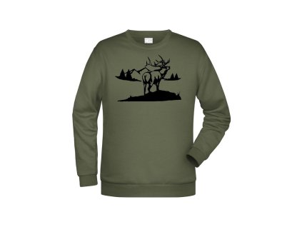 Myslivecká Mikina Jelen velký (Velikost XS)