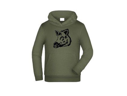 Myslivecká Mikina dětská Divočák (Velikost 9-10let/140cm)