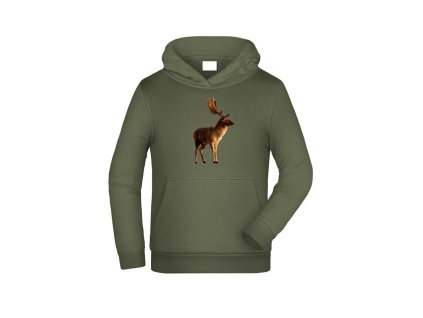 Myslivecká Mikina dětská Daněk bp (Velikost 9-10let/140cm)