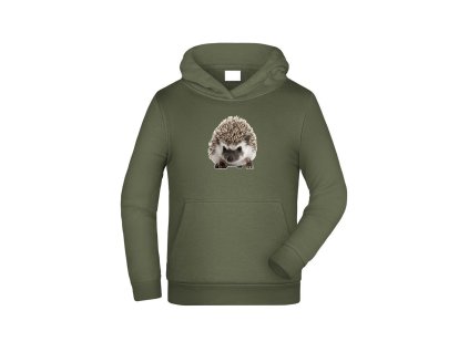 Myslivecká Mikina dětská Ježek bp (Velikost 9-10let/140cm)
