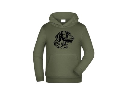 Myslivecká Mikina dětská Ohař ds (Velikost 9-10let/140cm)