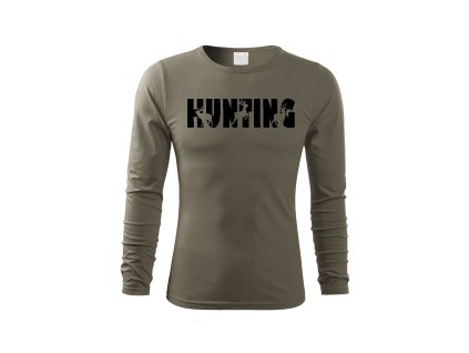 Myslivecké Tričko Hunting dlouhý rukáv (Velikost XS)