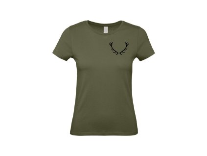 Myslivecké Tričko dámské Parohy (Velikost XS)