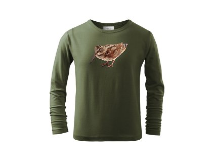 Myslivecké Tričko dlouhý rukáv Sluka bp (Velikost 158cm(12let))