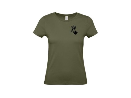 Myslivecké Tričko dámské Srnec (Velikost XS)