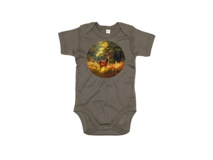 Dětské body Jelen barevný (Velikost 6-12 m)