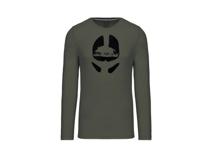 Myslivecké Tričko Divočák Stopa dlouhý rukáv (Velikost XS)