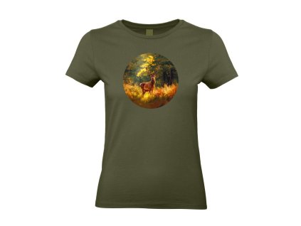 tricko dam jelen barevny