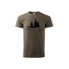 Myslivecké Tričko Les hnědé cp (Velikost XS)