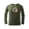 Myslivecké Tričko dlouhý rukáv Ježek bp (Velikost 158cm(12let))