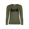 Myslivecké Tričko dámské Jelen a Laň - dlouhý rukáv (Velikost XS)
