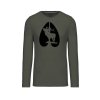 Myslivecké Tričko Jelen Stopa dlouhý rukáv (Velikost XS)