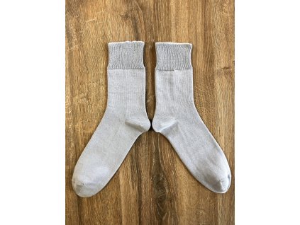 Ponožky zdravotní antibakterialní světle šedá
