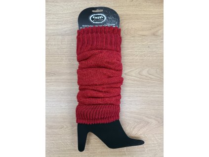 Zimní návleky srdíčko červené